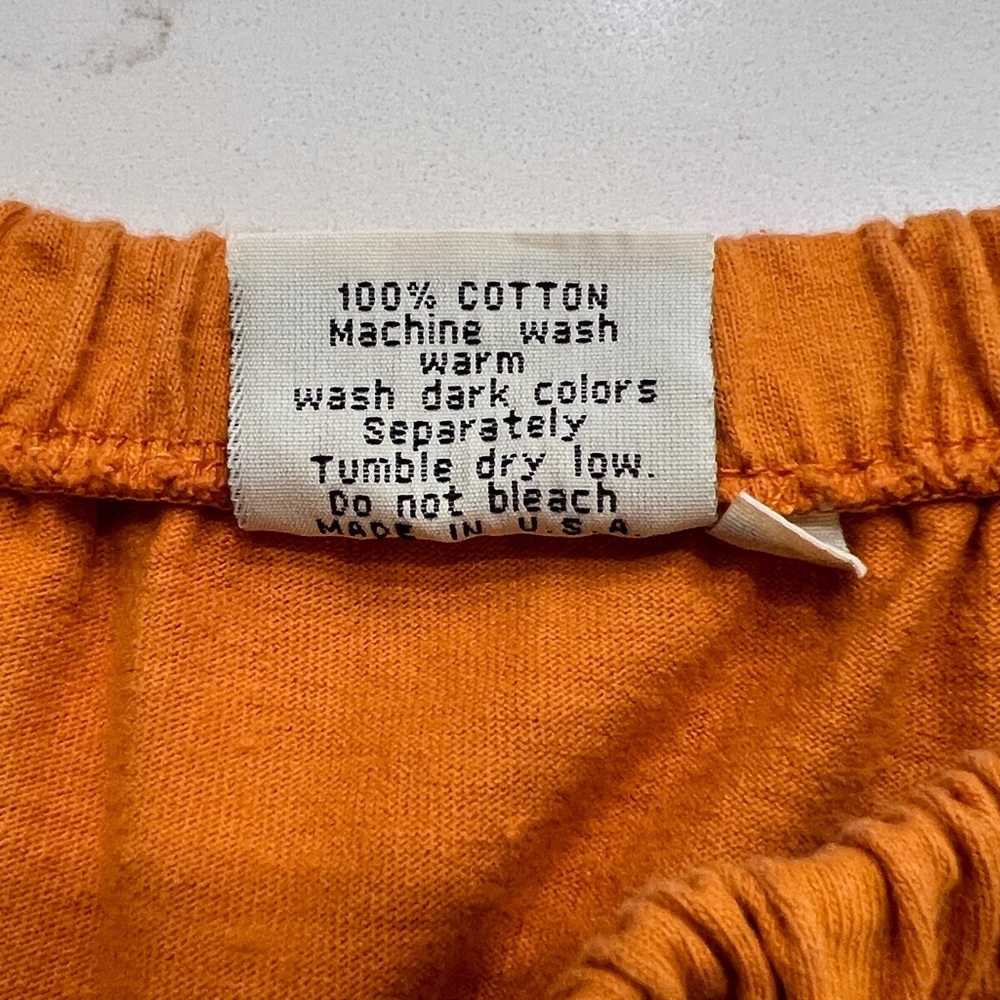 Johnny Was Vintage Orange T-Shirt Maxi Skirt – 100% Cotton – Made in USA - Picture 4 of 8